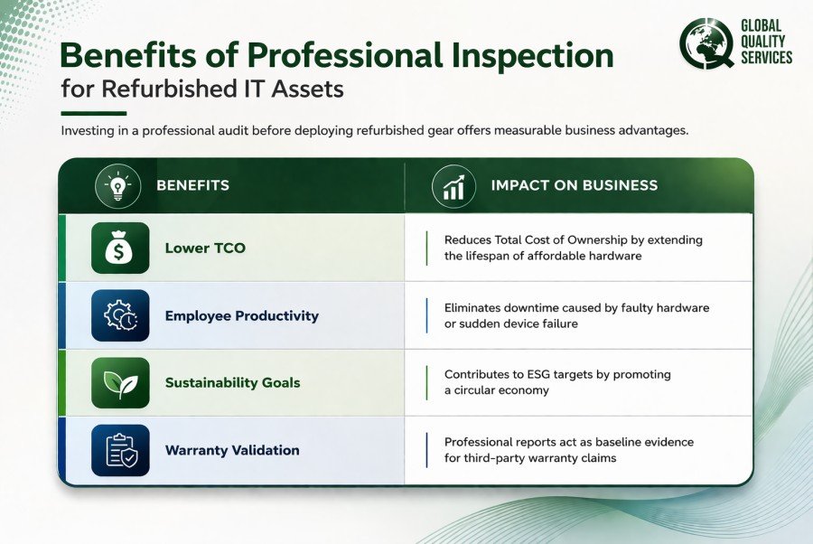 Refurbished IT Assets Inspection Services in India