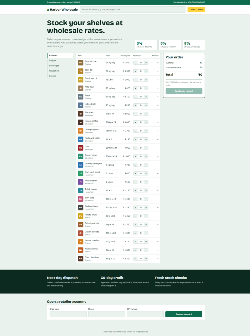 Harbor Wholesale – Wholesaler