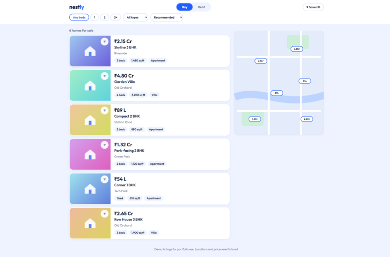 Nestly – Property Listings